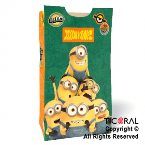 MINIONS BOLSA PAPEL CON CIERRE x 8